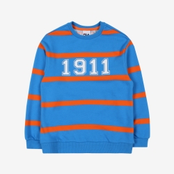 Fila 1911 Stripe One-on-one Fiu T-shirt Világos Kék | HU-12411